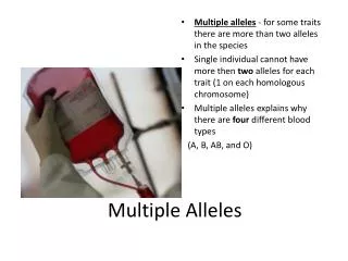 Multiple Alleles