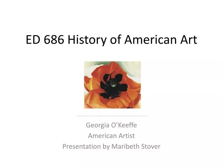 ed 686 history of american art