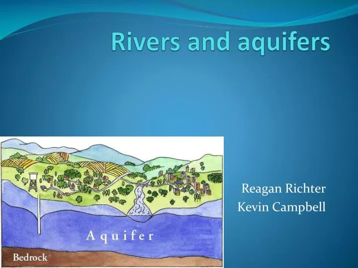 rivers and aquifers