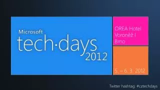 Twitter hashtag: #cztechdays