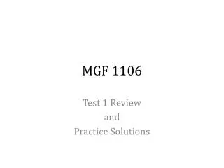 MGF 1106