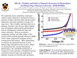 IRG-B: Wrinkles and Folds as Photonic Structures in Photovoltaics