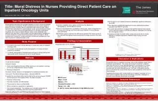 Title: Moral Distress in Nurses Providing Direct Patient Care on Inpatient Oncology Units