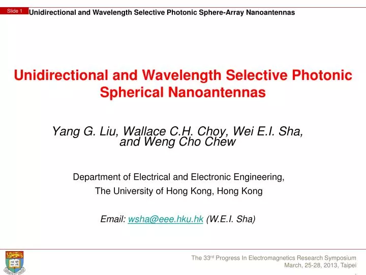 unidirectional and wavelength selective photonic spherical nanoantennas