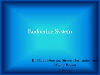 Endocrine System