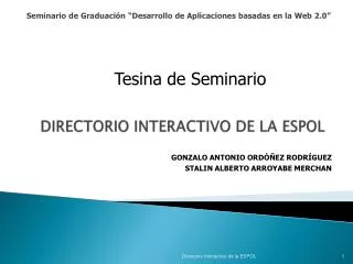 directorio interactivo de la espol