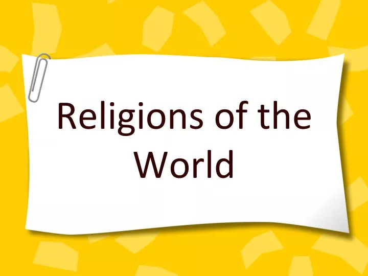 religions of the world