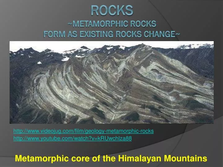 metamorphic core of the himalayan mountains