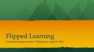 Flipped Learning