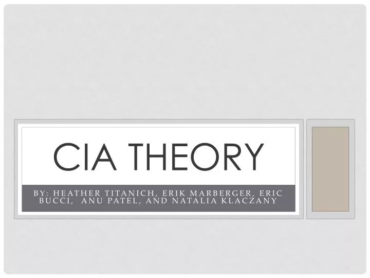 cia theory