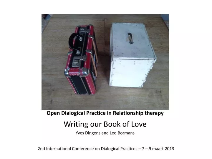 open dialogical practice in relationship therapy