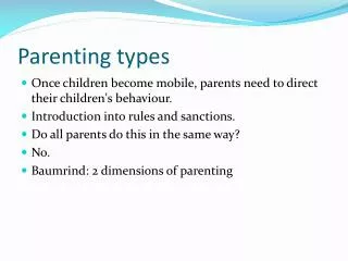 Parenting types