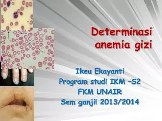 determinasi anemia gizi