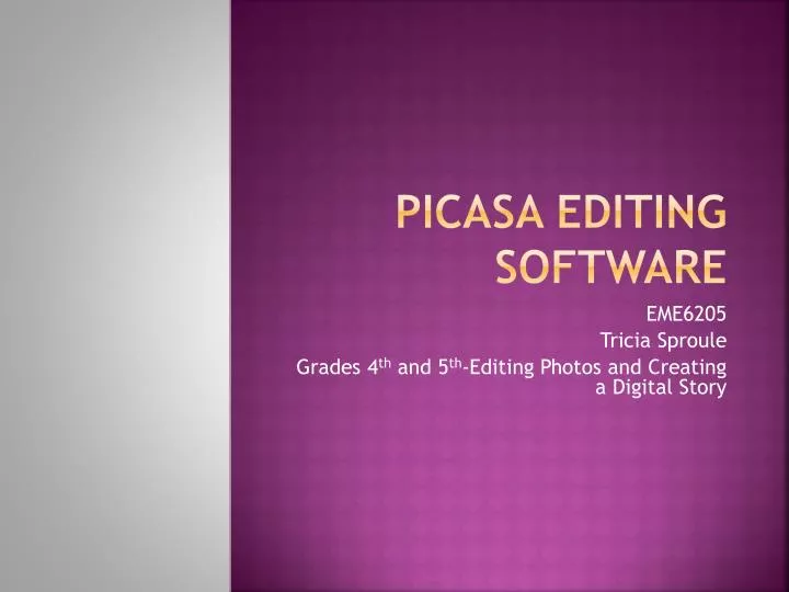 picasa editing software
