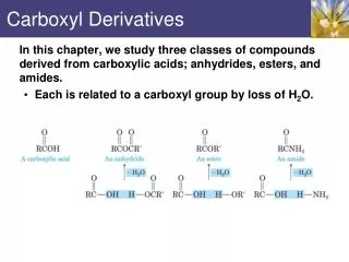 Carboxyl Derivatives
