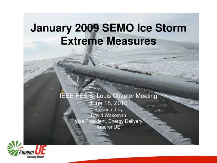 january 2009 semo ice storm extreme measures