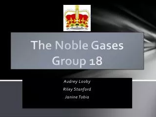 the noble gases group 18