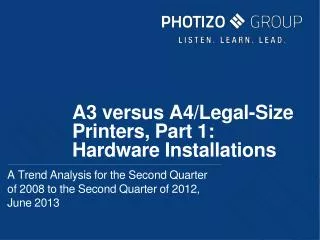 A3 versus A4/Legal-Size Printers, Part 1: Hardware Installations