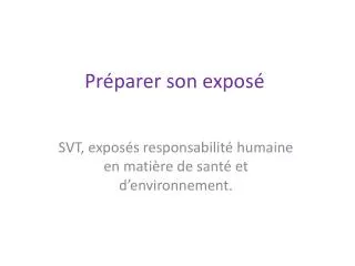 pr parer son expos