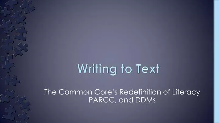writing to text