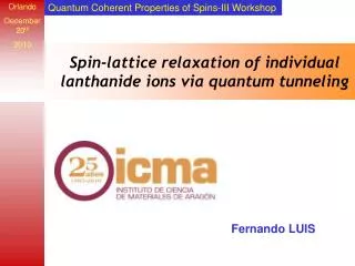 Spin-lattice relaxation of individual lanthanide ions via quantum tunneling