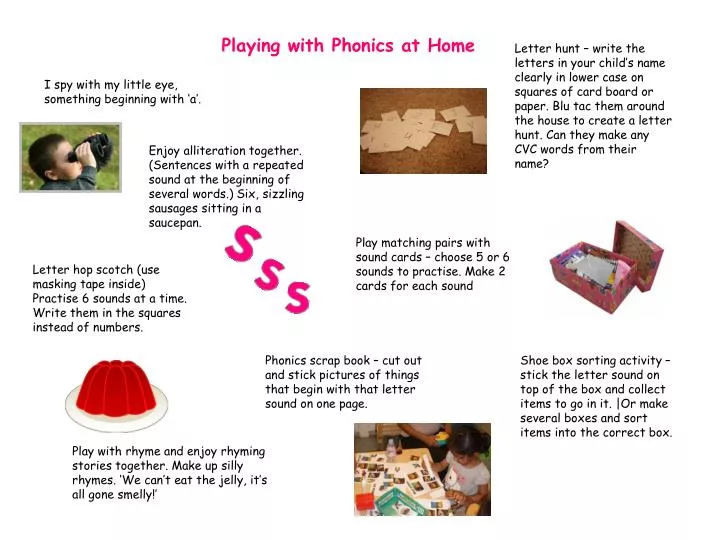 playing with phonics at home