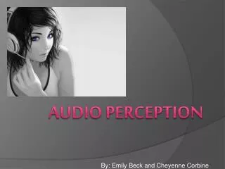 Audio perception