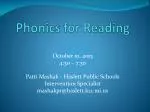 Phonics for Reading - slide 1