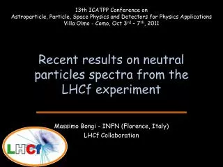 Recent results on neutral particles spectra from the LHCf experiment