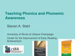 Teaching Phonics and Phonemic Awareness