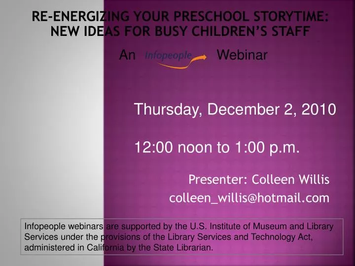 re energizing your preschool storytime new ideas for busy children s staff