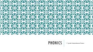 Phonics