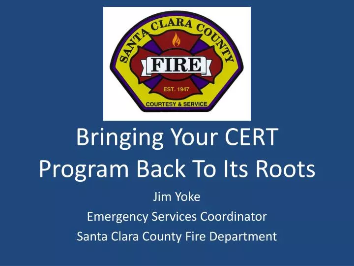 bringing your cert program back to its roots