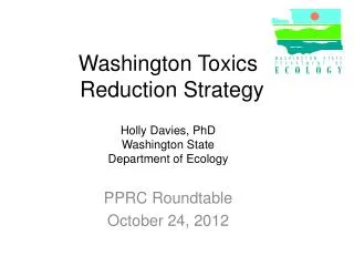 Washington Toxics Reduction Strategy