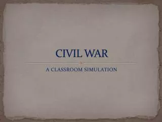 CIVIL WAR