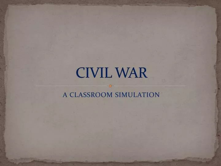 civil war