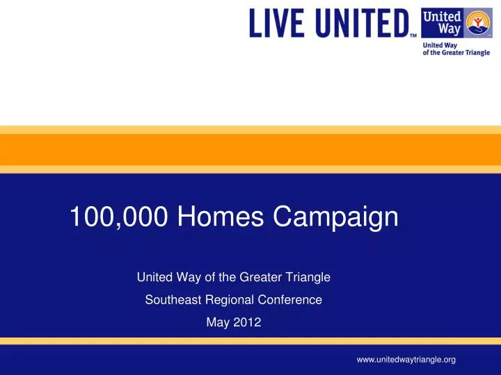 100 000 homes campaign