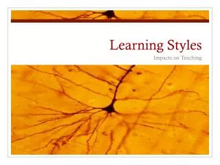 Learning Styles