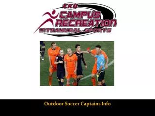 Outdoor Soccer Captains Info
