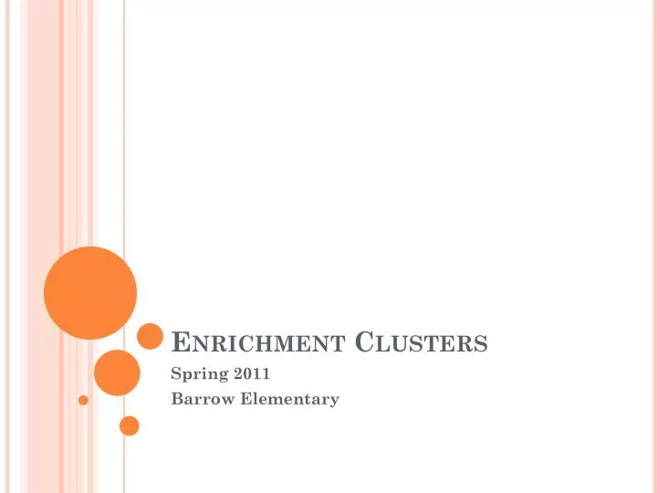 enrichment clusters
