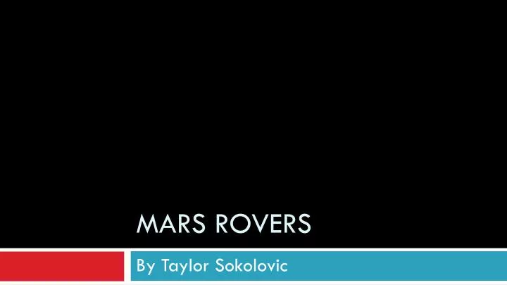 mars rovers
