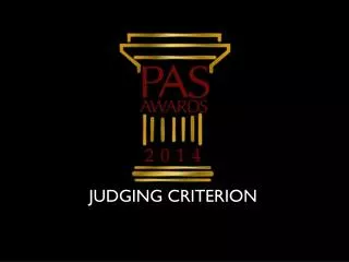 JUDGING CRITERION
