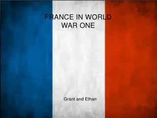 France in World war One