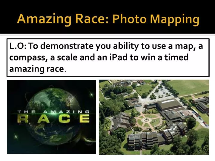 amazing race photo mapping