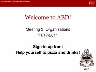 Welcome to AED!