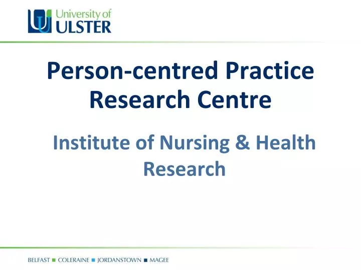 person centred practice research centre