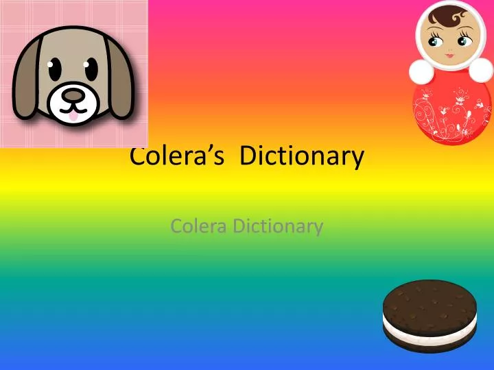 colera s dictionary
