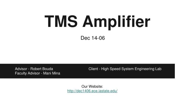 tms amplifier