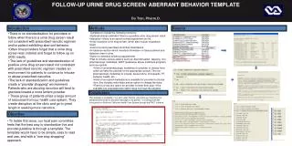 FOLLOW-UP URINE DRUG SCREEN/ ABERRANT BEHAVIOR TEMPLATE Do Tran, Pharm.D .