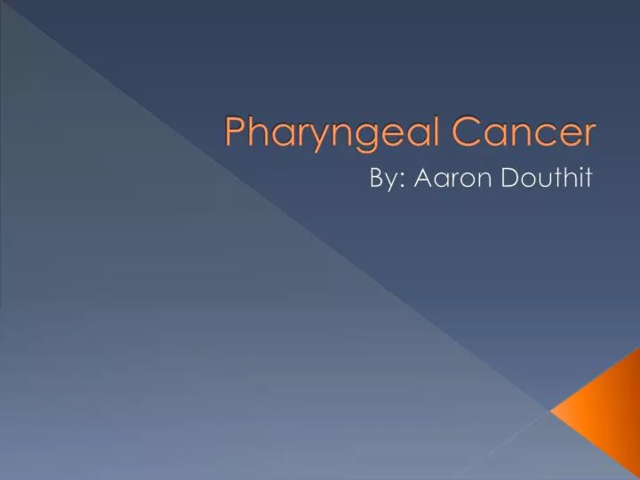 pharyngeal cancer